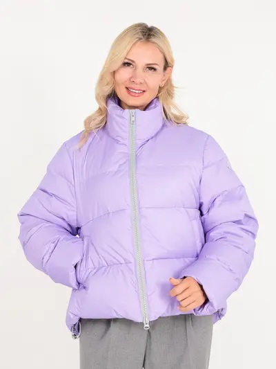 Пуховик стеганый на натуральном пуху